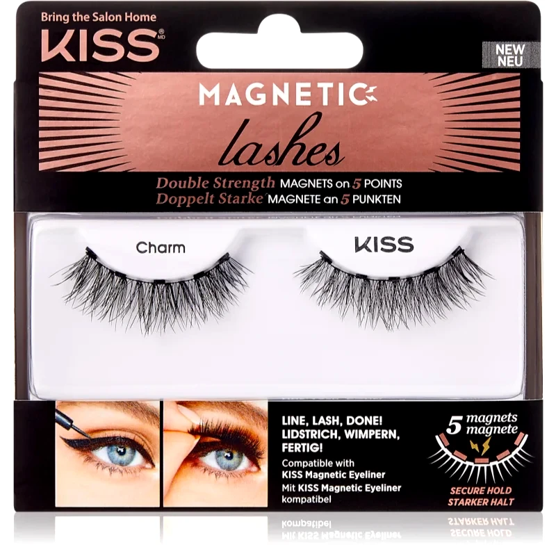 KISS KISS Magnetic Lashes Μαγνητικές βλεφαρίδες 01 Charm 1 ζευγάρι
