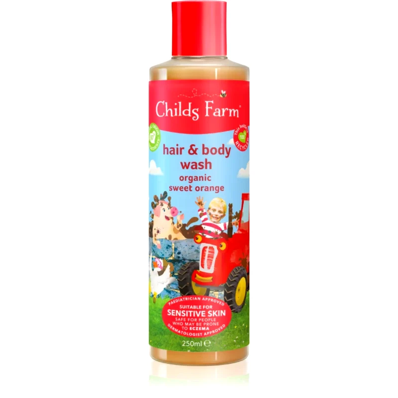 Childs Farm Childs Farm Hair & Body Wash γαλάκτωμα πλυσίματος για σώμα και μαλλιά για παιδιά Sweet Orange 250 ml
