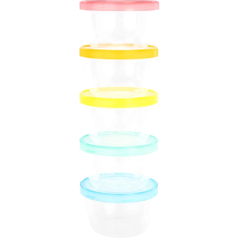 Badabulle Badabulle Maxi Fun Colors μπολ με καπάκι 5x250 ml