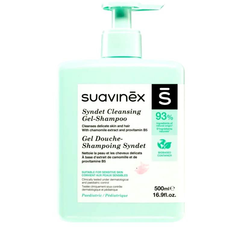 Suavinex Suavinex Syndet Cleansing Gel-Shampoo παιδικό σαμπουάν 2 σε 1 500 ml
