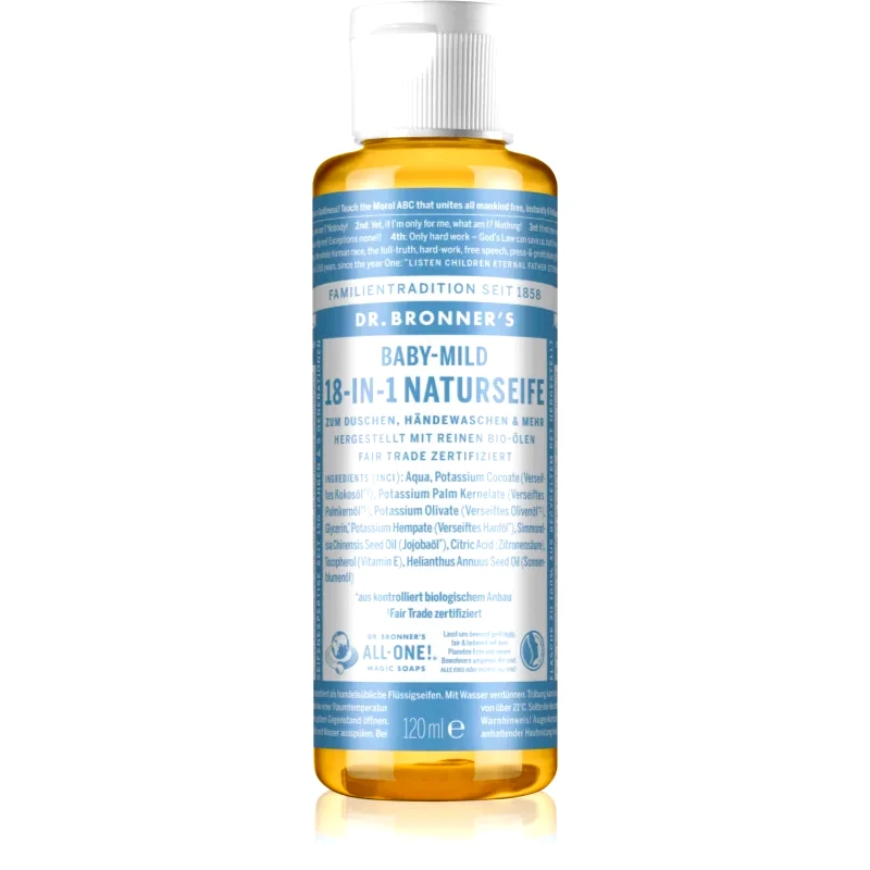 Dr. Bronner’s Dr. Bronner’s Baby-Mild υγρό σαπούνι γενικής χρήσης χωρίς άρωμα 120 ml