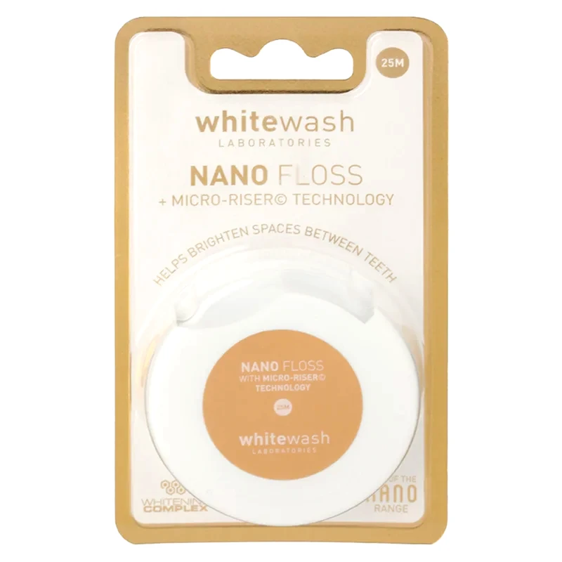 Whitewash Whitewash Nano οδοντικό νήμα με λευκαντική δράση 25 μ
