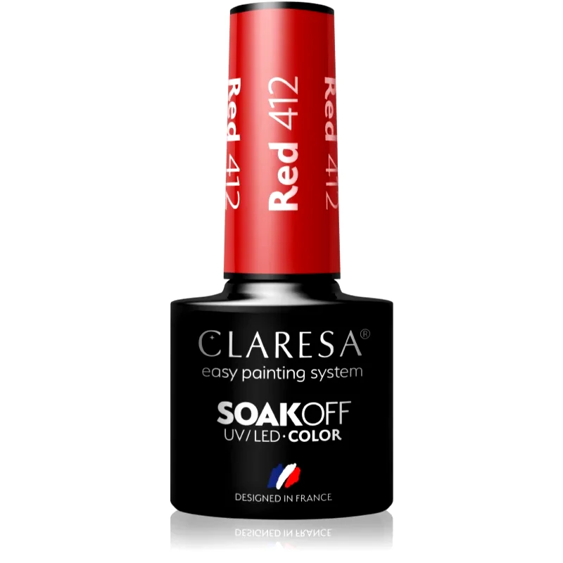 Claresa Claresa SoakOff UV/LED Color Take Me To The River τζελ βερνίκι νυχιών απόχρωση Red 412 5 γρ