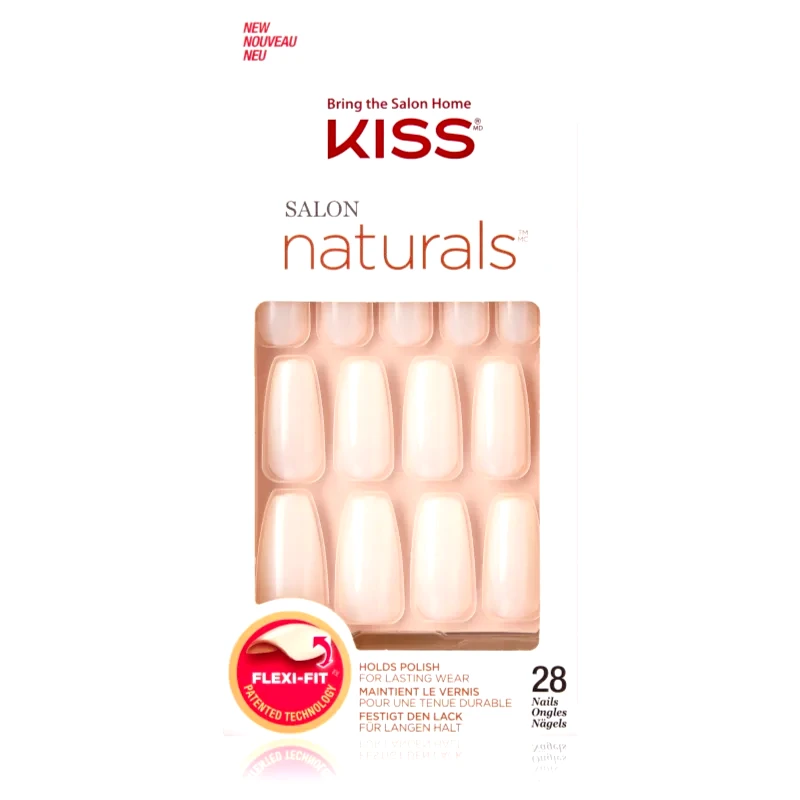 KISS KISS Salon Natural Walk On Air Ψεύτικα νύχια 28 τμχ