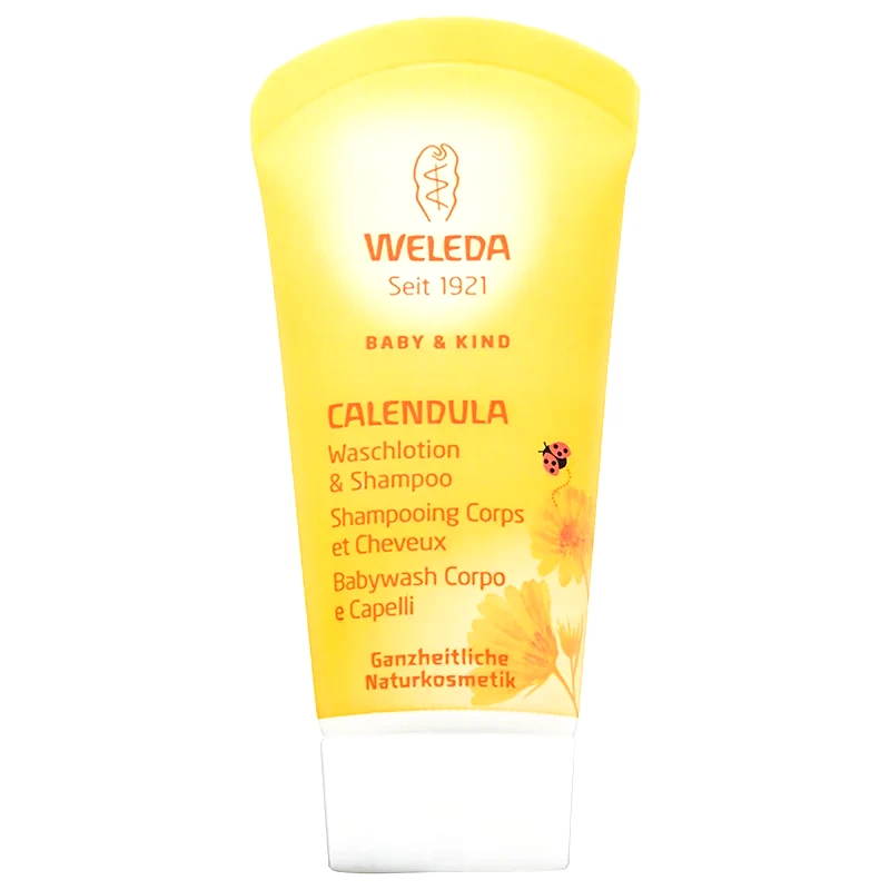 Weleda Weleda Baby and Child σαμπουάν και αφρόλουτρο για παιδιά κατιφές 20 ml
