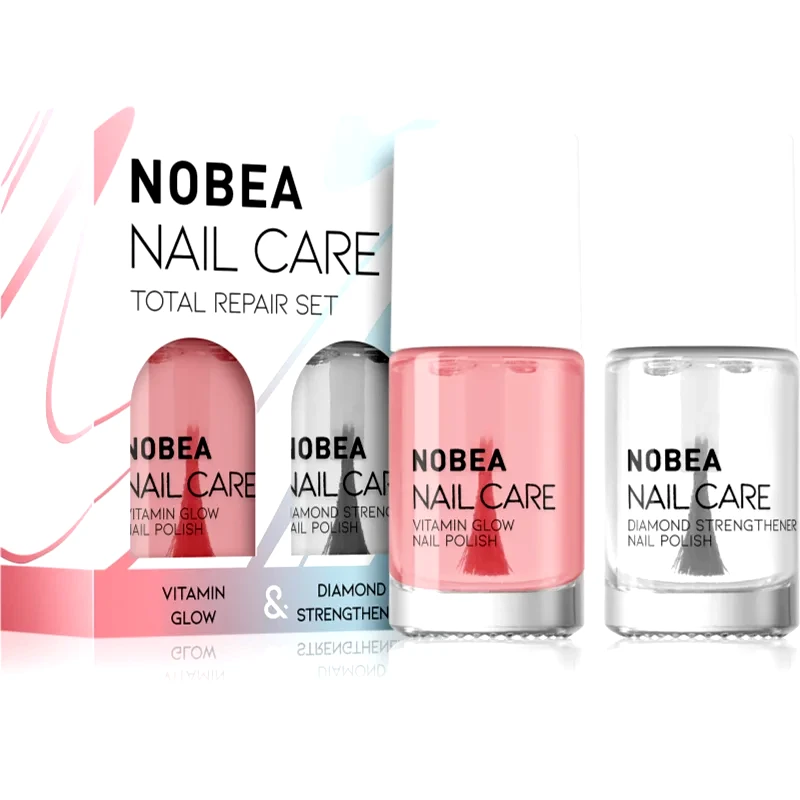 NOBEA NOBEA Nail Care Diamond Strength Set Σετ βερνίκι νυχιών Total repair set