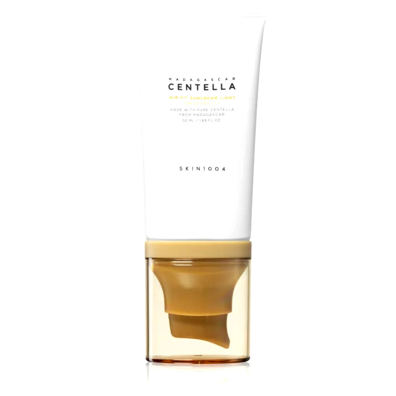 SKIN1004 SKIN1004 Madagascar Centella Air-Fit Suncream Light μεταλλικό προστατευτικό υγρό για πρόσωπο SPF 30 50 ml