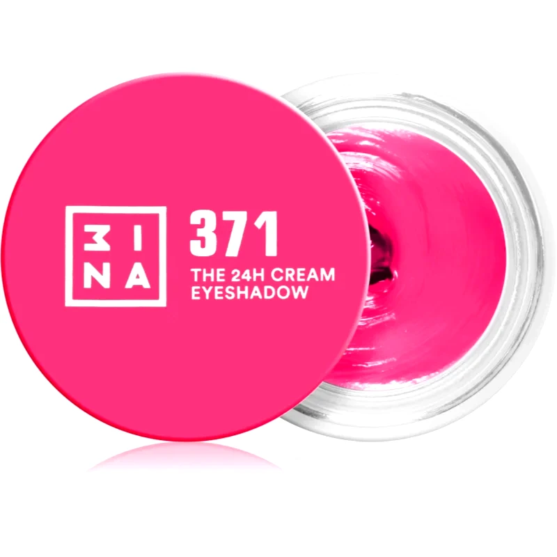 3INA 3INA The 24H Cream Eyeshadow κρεμώδεις σκιές ματιών απόχρωση 371 - Electric Pink 3 ml