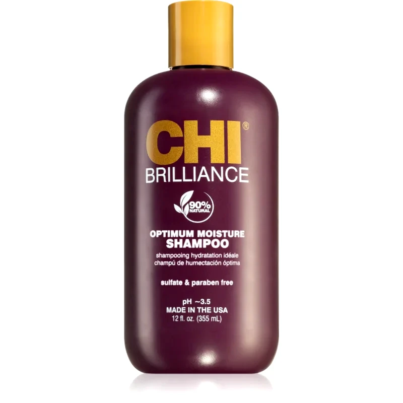 CHI CHI Brilliance Optimum Moisture Shampoo ενυδατικό σαμπουάν Για λάμψη και απαλότητα μαλλιών 355 ml