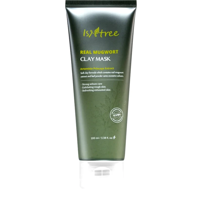 Isntree Isntree Real Mugwort μάσκα για βαθύ καθαρισμό για προβληματικό και λιπαρό δέρμα 100 ml