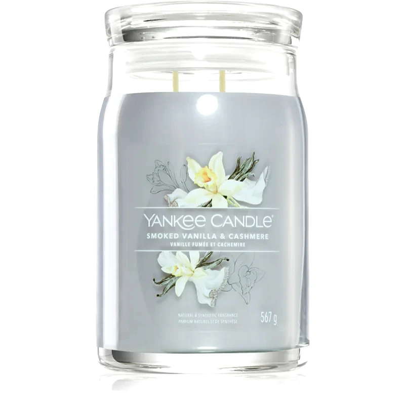 Yankee Candle Yankee Candle Smoked Vanilla & Cashmere αρωματικό κερί Signature 567 γρ