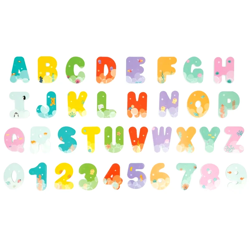 Janod Janod Bath Toy Letters & Numbers παιχνίδι νερού 2 y+ 36 τμχ