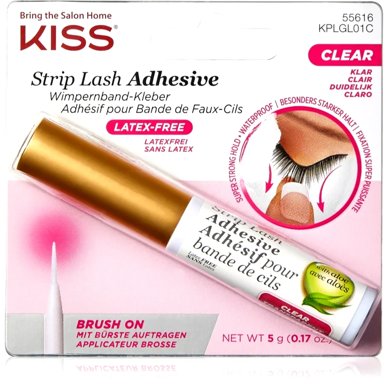 KISS KISS Strip Lash Adhesive διαφανή κόλλα για τεχνητές βλεφαρίδες 5 γρ