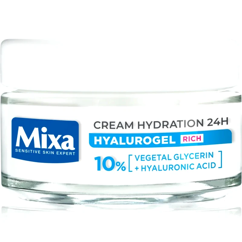 MIXA MIXA Hyalurogel Rich εντατικά ενυδατική κρέμα ημέρας με υαλουρονικό οξύ 50 ml