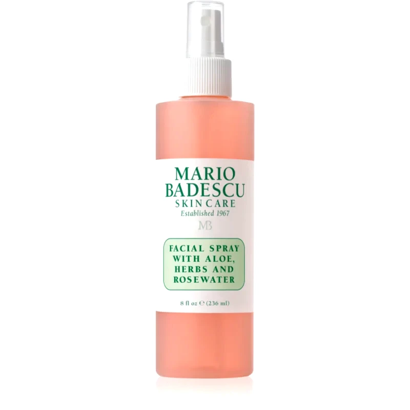 Mario Badescu Mario Badescu Facial Spray with Aloe, Herbs and Rosewater τονωτικό σπρέι προσώπου για λαμπρότητα και ενυδάτωση 236 ml