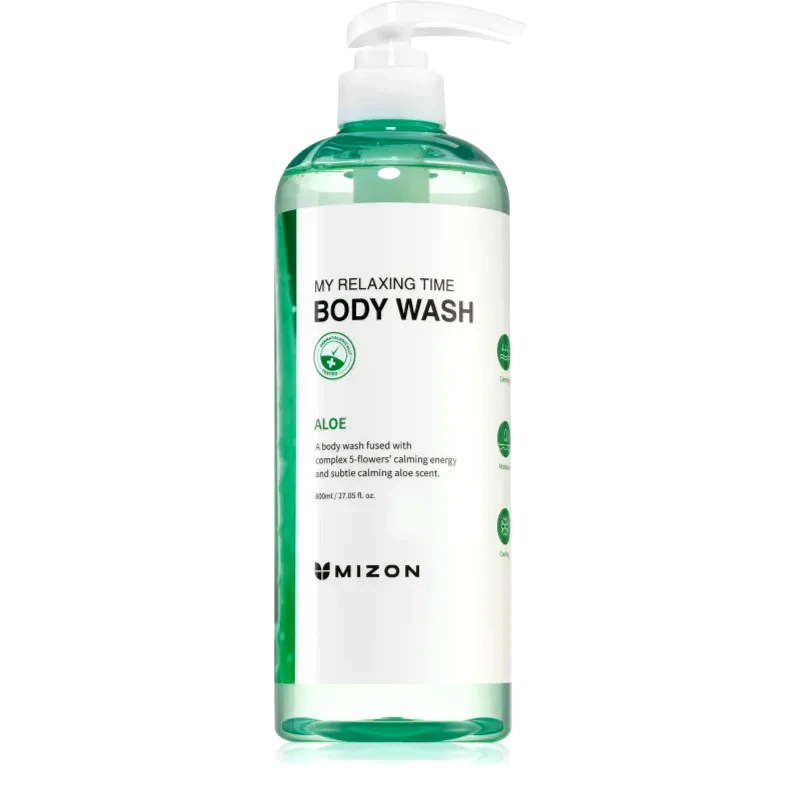 Mizon Mizon My Relaxing Time Aloe ενυδατικό τζελ ντους με καταπραϋντική δράση 800 ml