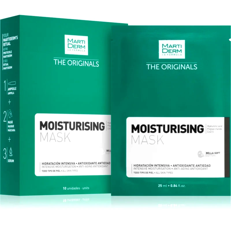 MartiDerm MartiDerm The Originals Anti-Aging ενυδατική μάσκα προσώπου 10 τμχ