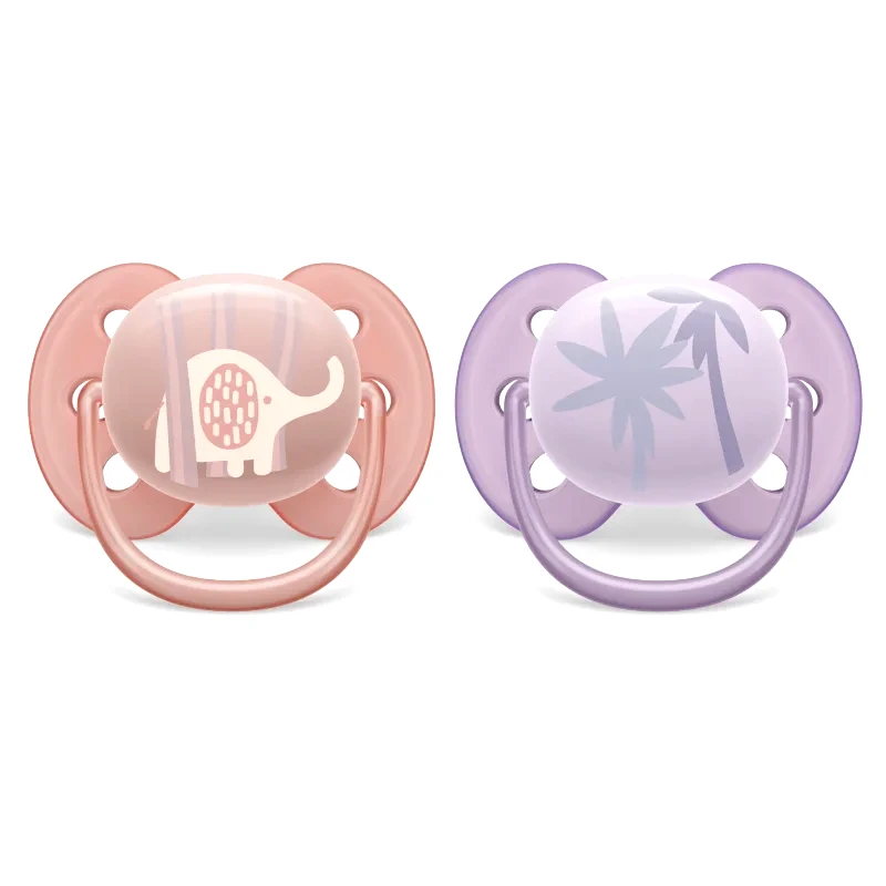 Philips Avent Philips Avent Ultrasoft SCF091/09 0-6 m πιπίλα Animal Girl 2 τμχ