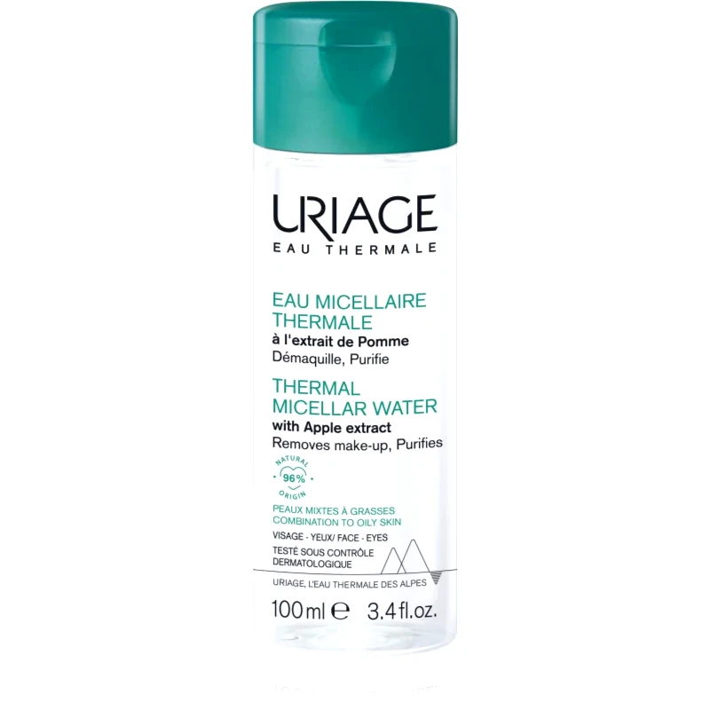 Uriage Uriage Hygiène Thermal Micellar Water - Combination to Oily Skin μικυλλιακό καθαριστικό νερό για μικτό έως λιπαρό δέρμα 100 ml