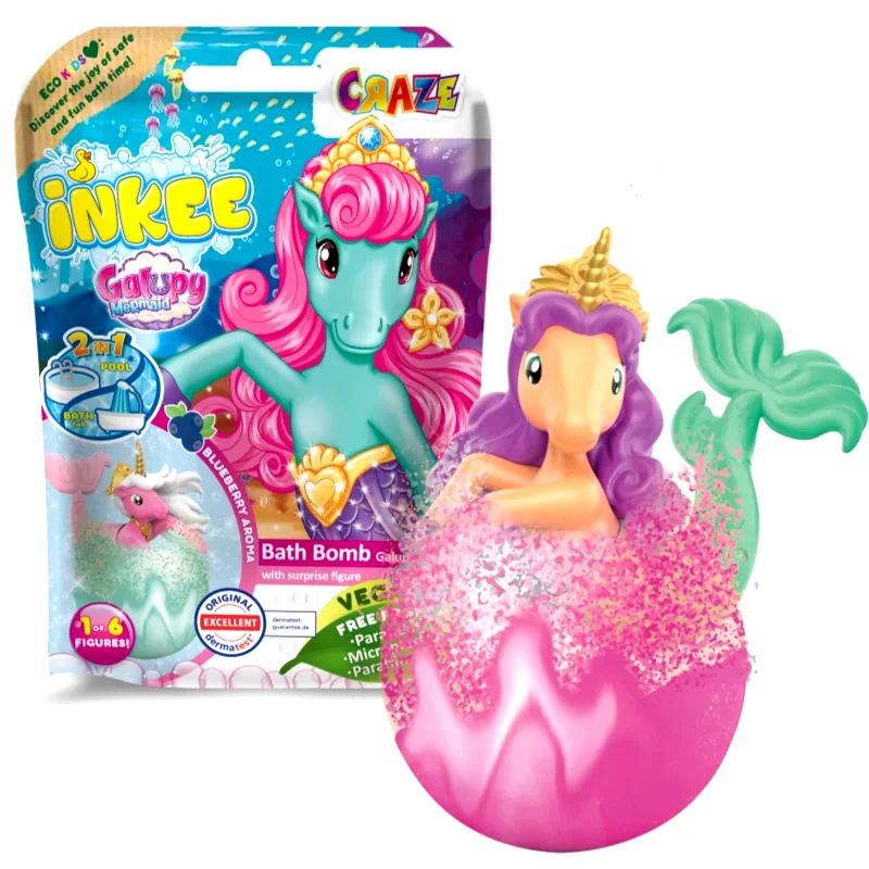 Craze Craze Bath Bomb Galupy Mermaid αφρώδης μπάλα τια το μπάνιο 1 τμχ