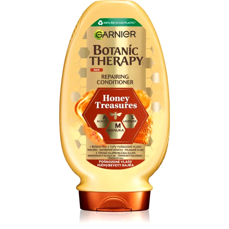Garnier Garnier Botanic Therapy Honey & Propolis αποκαταστατικό βάλσαμο για κατεστραμμένα μαλλιά χωρίς paraben 200 ml