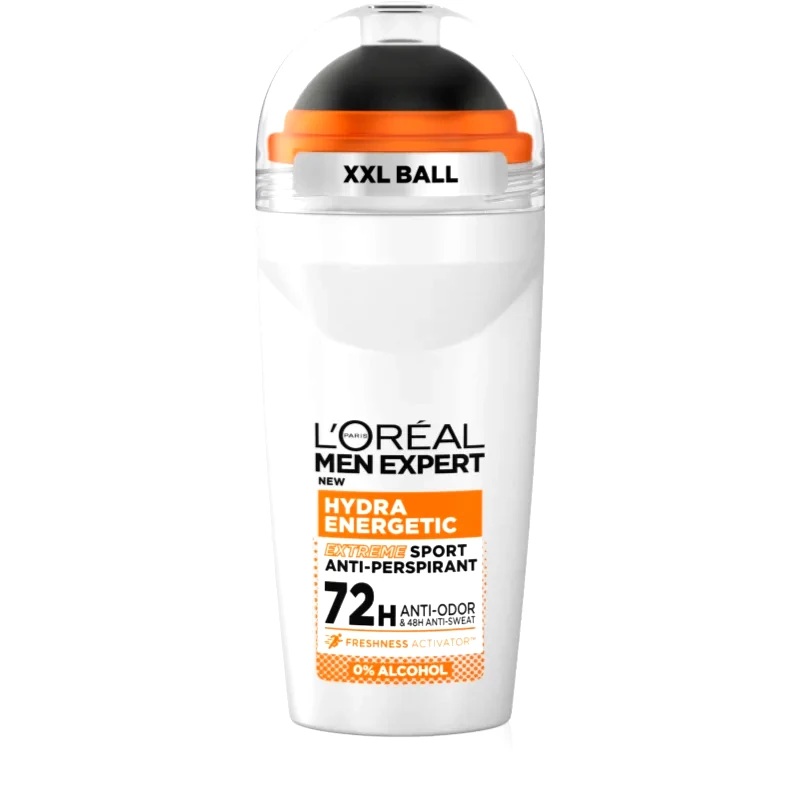 L’Oréal Paris L’Oréal Paris Men Expert Hydra Energetic αντιιδρωτικό ρολλ-ον ενάντια στην δυσοσμία και τον ιδρώτα 50 ml