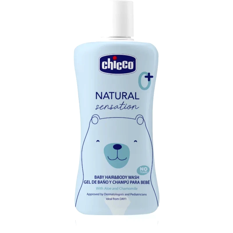 Chicco Chicco Natural Sensation Baby σαμπουάν και τζελ για ντους για παιδιά από τη γέννηση 0+ 200 ml