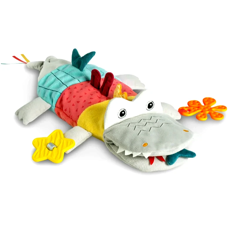 BABY FEHN BABY FEHN DoBabyDoo Hand Puppet Crocodile παιχνίδι δραστηριοτήτων με μασητικό 6 m+ 1 τμχ