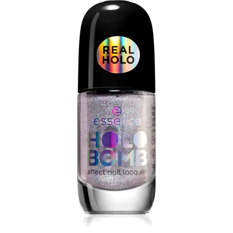 essence essence HOLO BOMB βερνίκι νυχιών με ολογραφικό αποτέλεσμα απόχρωση 05 - Holo Me Tight 11 ml
