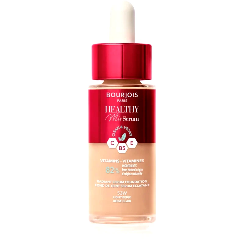 Bourjois Bourjois Healthy Mix ελαφρύ μεικ απ για φυσική εμφάνιση απόχρωση 53W Light Beige 30 ml