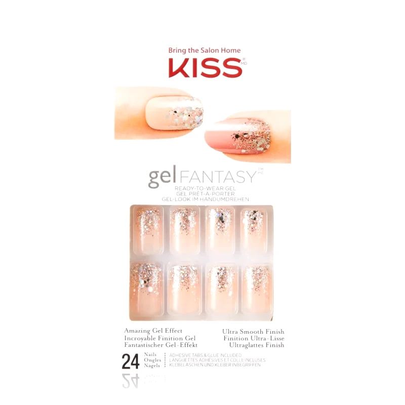 KISS KISS Gel Fantasy Fanciful Ψεύτικα νύχια 24 τμχ