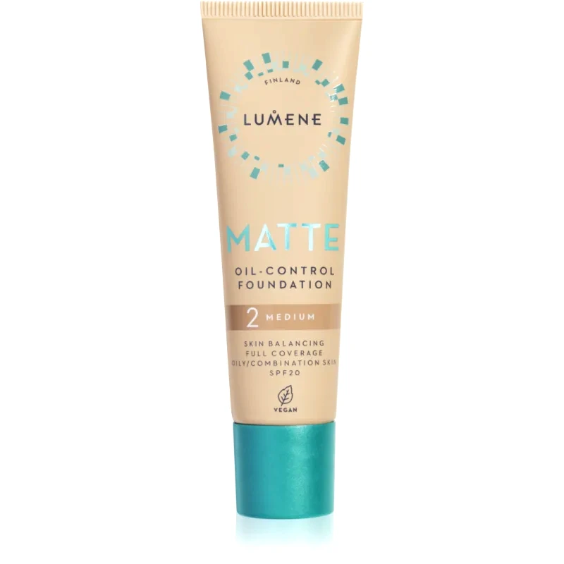 Lumene Lumene Matte Oil-Control ματ μεικ απ SPF 20 απόχρωση 2 Soft Honey / Medium 30 ml