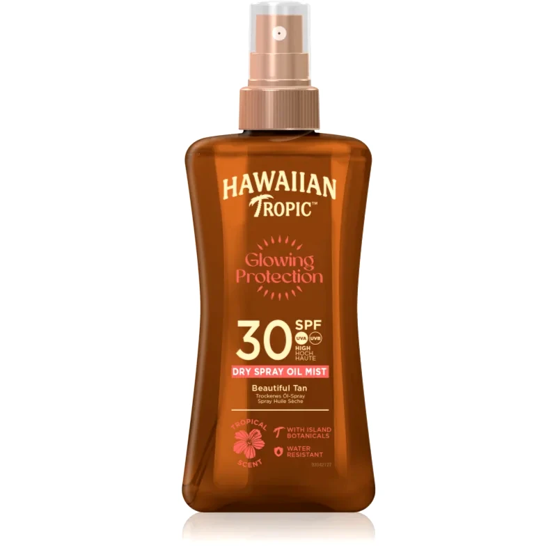 Hawaiian Tropic Hawaiian Tropic Glowing Protection διαφανή μιστ ηλιοθεραπείας SPF 30 200 ml