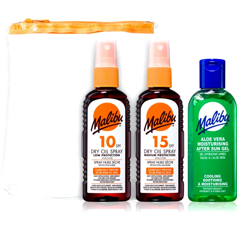 Malibu Malibu Travel Set σετ δώρου για ηλιοθεραπεία