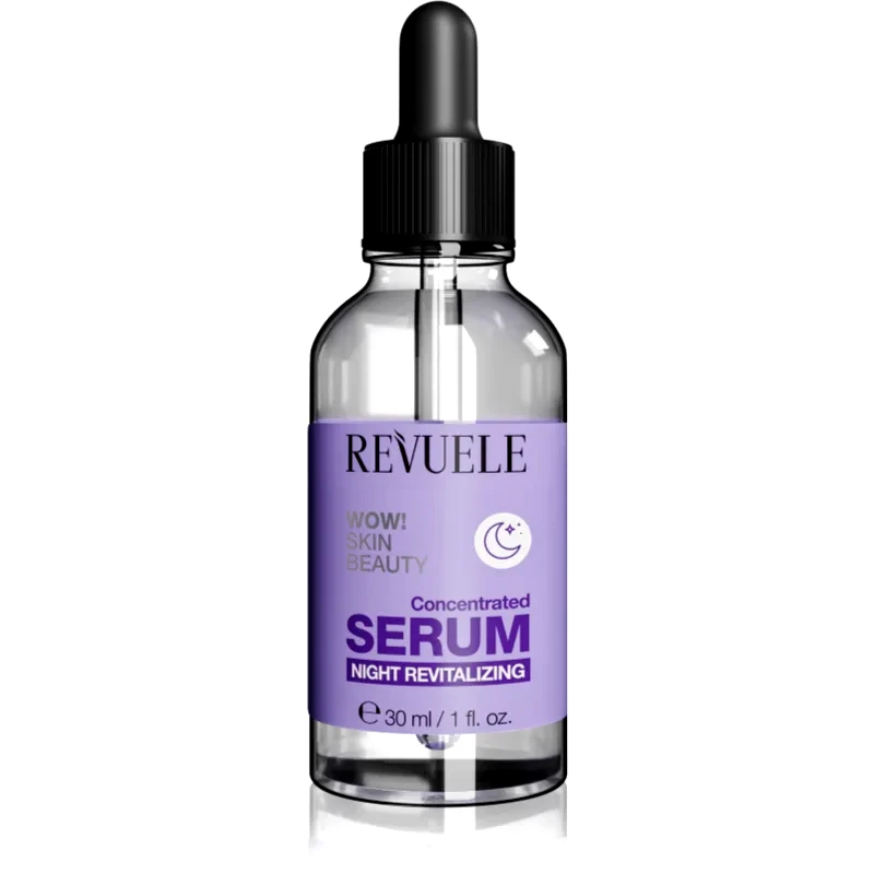 Revuele Revuele WOW! Skin Beauty Concentrated Serum Night Revitalizing ορός νύχτας κατά των ρυτιίδων με ενυδατικό αποτέλεσμα 30 ml