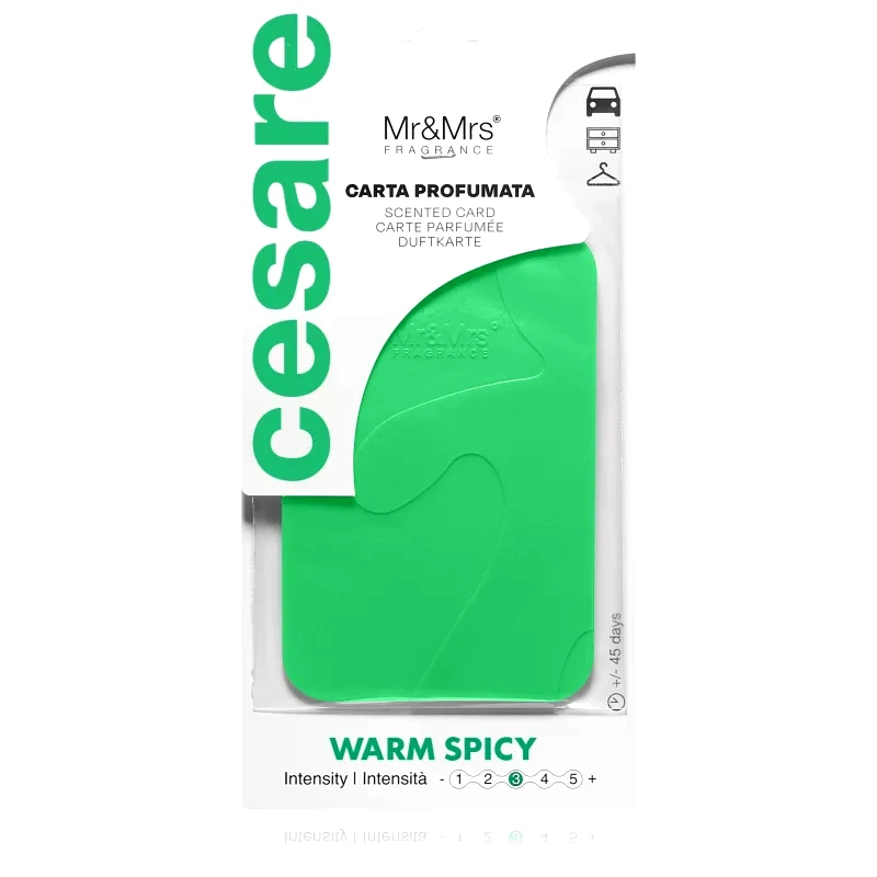 Mr & Mrs Fragrance Mr & Mrs Fragrance Cesare Warm Spicy αρωματικό χαρτάκι 1 τμχ