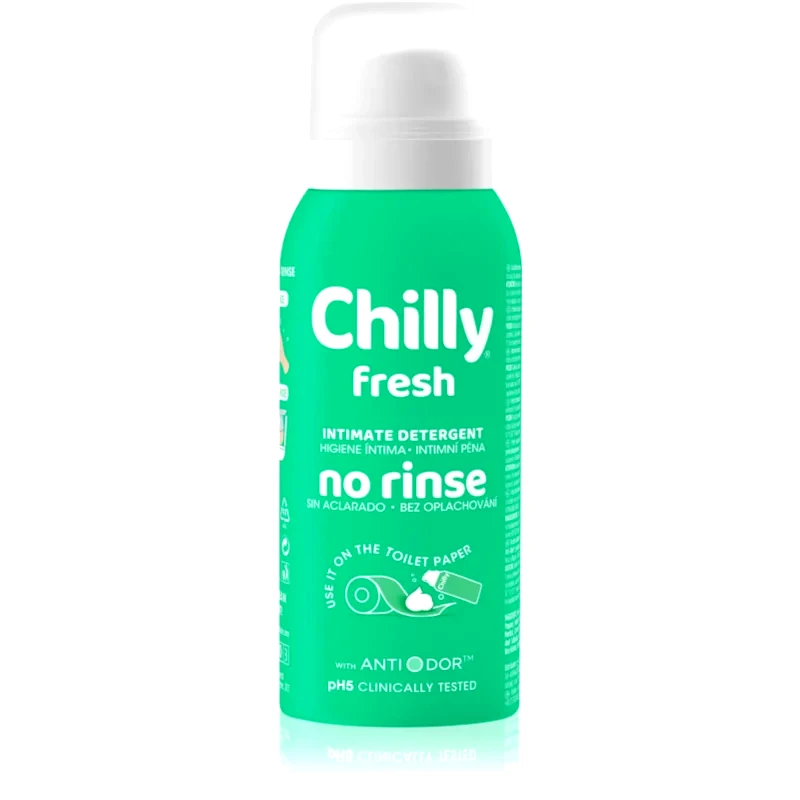 Chilly Chilly Fresh No Rinse δροσιστικός καθαριστικός αφρός για προσωπική υγεινή 100 ml