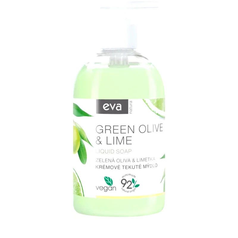 Eva Natura Eva Natura Green olive & Lime κρεμώδες ρευστό σαπούνι για τα χέρια 500 ml