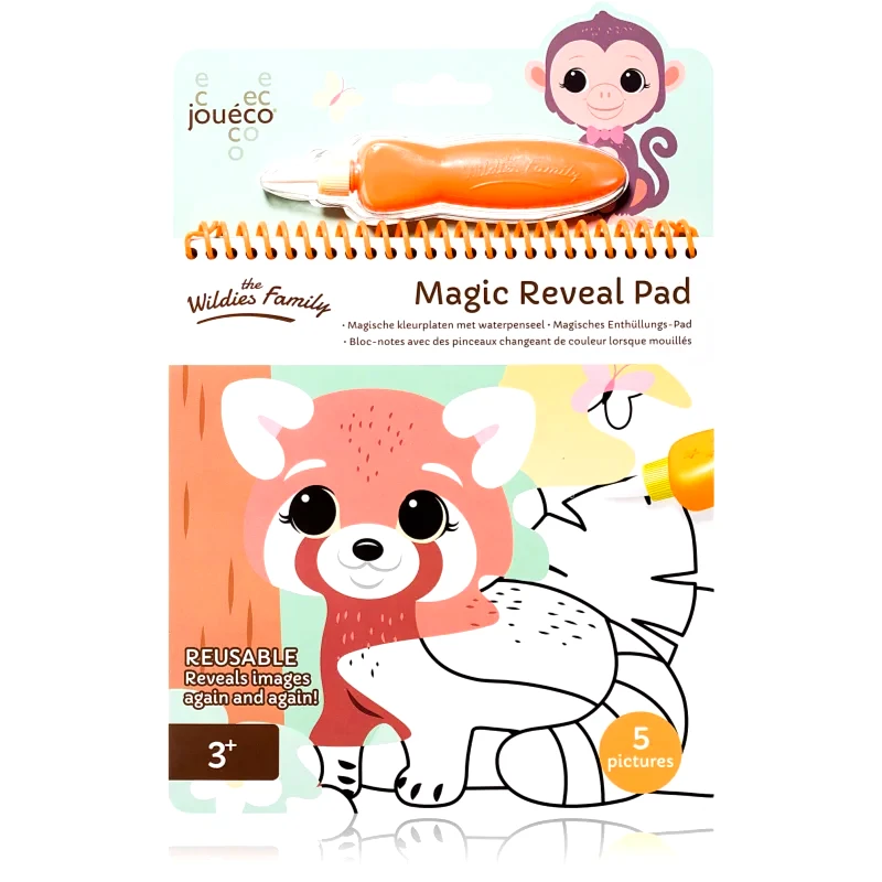 Jouéco Jouéco The Wildies Family Magic Reveal Pad βιβλίο ζωγραφικής 36 m+ 5 τμχ