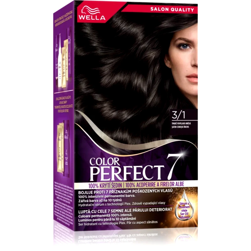 Wella Wella Color Perfect βαφή μαλλιών απόχρωση 3/1 Dark Ash Brown 1 τμχ