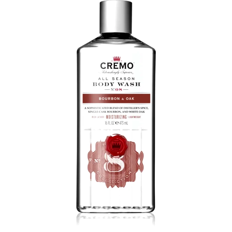 Cremo Cremo Body wash Bourbon & Oak τζελ για ντους για άντρες 473 ml