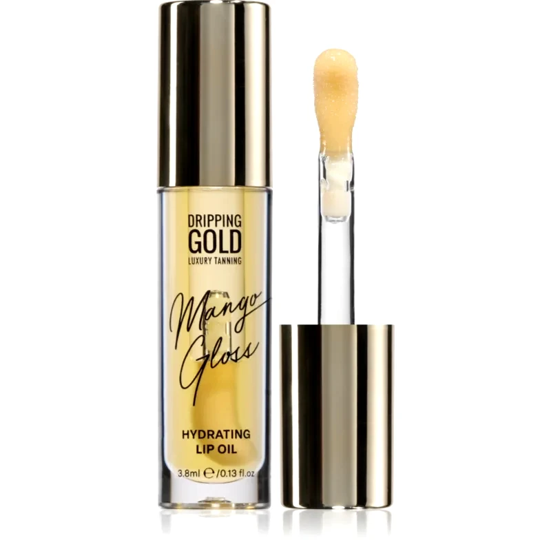 Dripping Gold Dripping Gold Hydrating Cherry Gloss Έλαιο για τα χείλη με ενυδατικό αποτέλεσμα απόχρωση Mango 3,8 ml