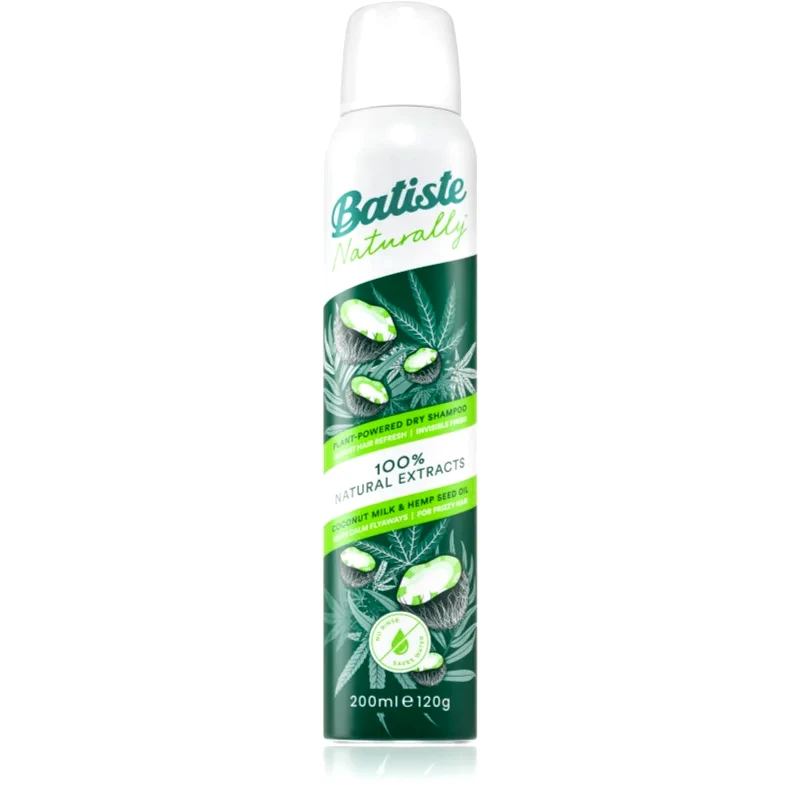 Batiste Batiste Naturally Coconut & Hemp ξηρό σαμπουάν για απορρόφηση του περιττού σμήγματος 200 ml