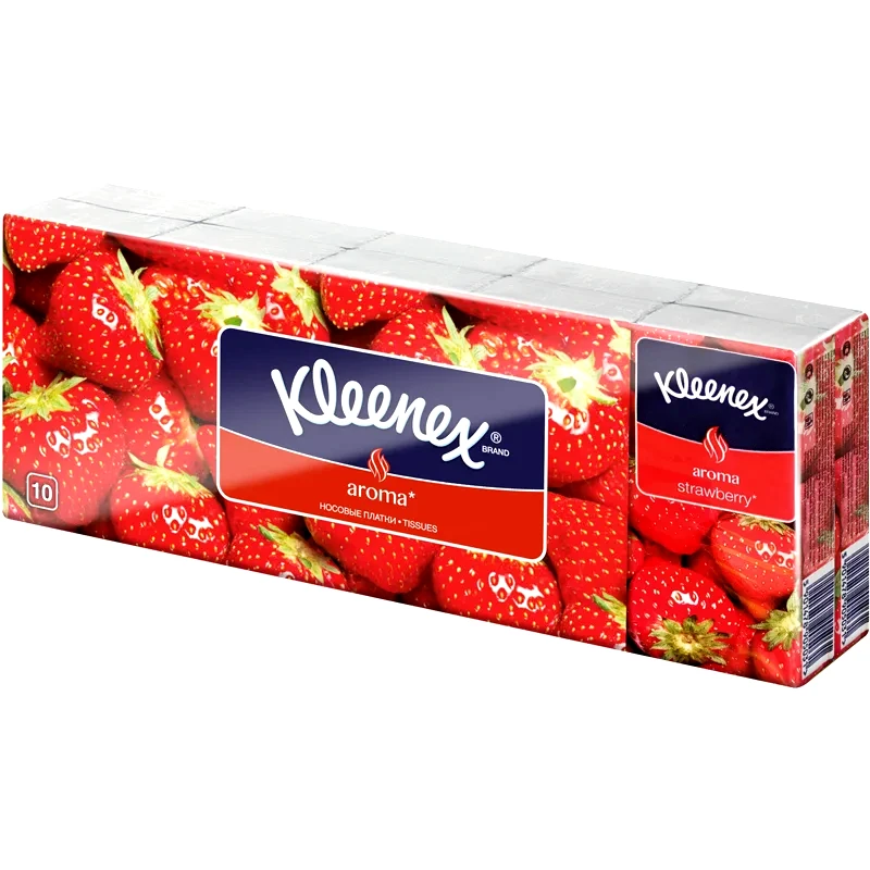 Kleenex Kleenex Aroma χαρτομάντηλα Strawberry 10x10 τμχ