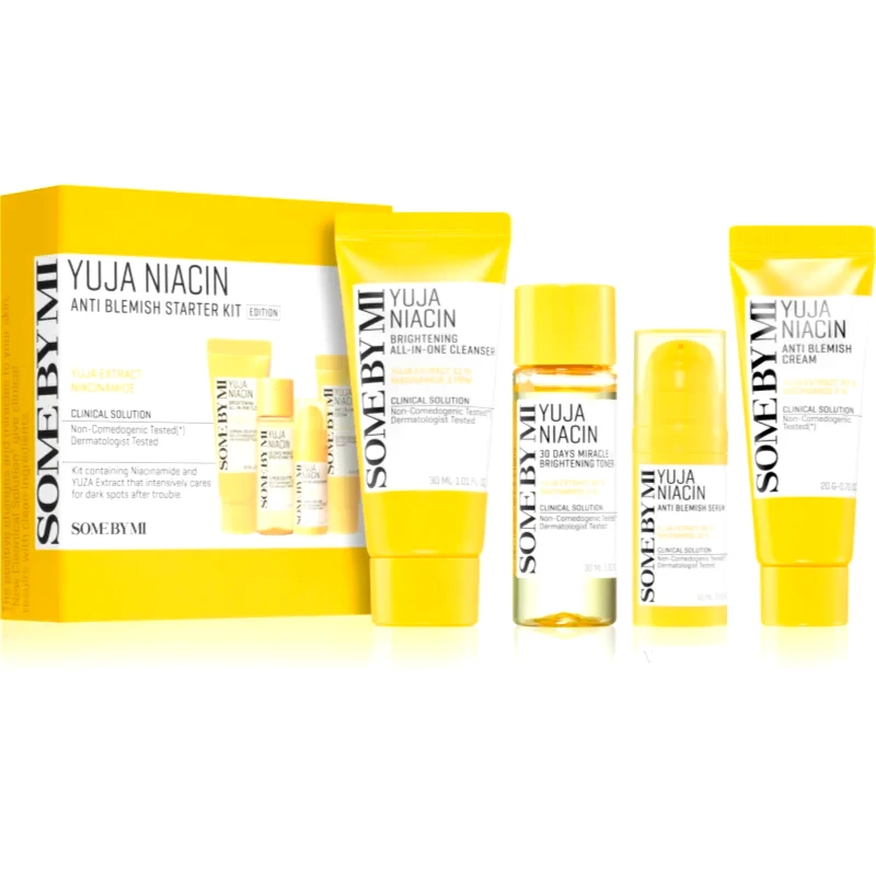 Some By Mi Some By Mi Yuja Niacin Anti Blemish Starter Kit σετ ταξιδιού για ενοποίηση τόνου της απόχρωσης δέρματος