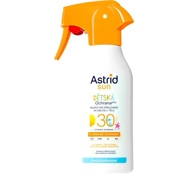 Astrid Astrid Sun παιδικό αντηλιακό γαλάκτωμα SPF 30 σε σπρέι 200 ml