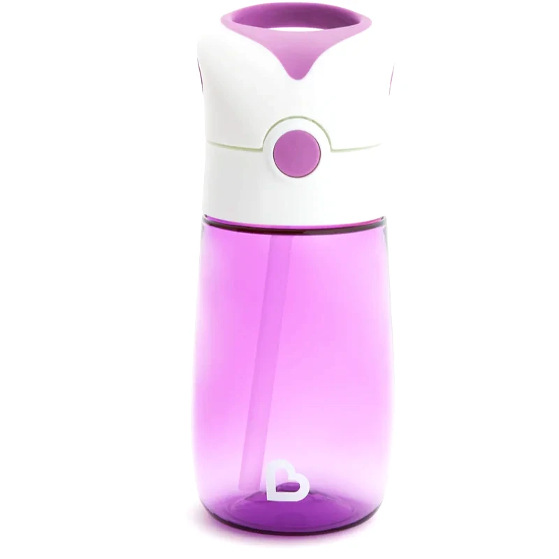 Munchkin Munchkin Flip & Go κύπελλο με καλαμάκι 18 m+ Purple 355 ml