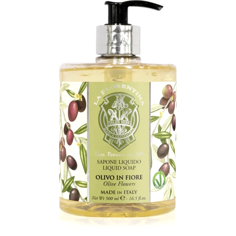 La Florentina La Florentina Olive Flowers Liquid Soap φυσικό ρευστό σαπούνι για τα χέρια 500 ml