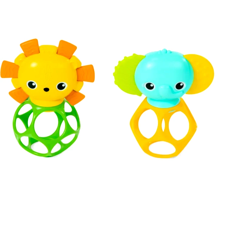 Bright Starts Bright Starts Soother Pals™ Easy-Grasp παιχνίδι με μασητικό 3 m+ 2 τμχ