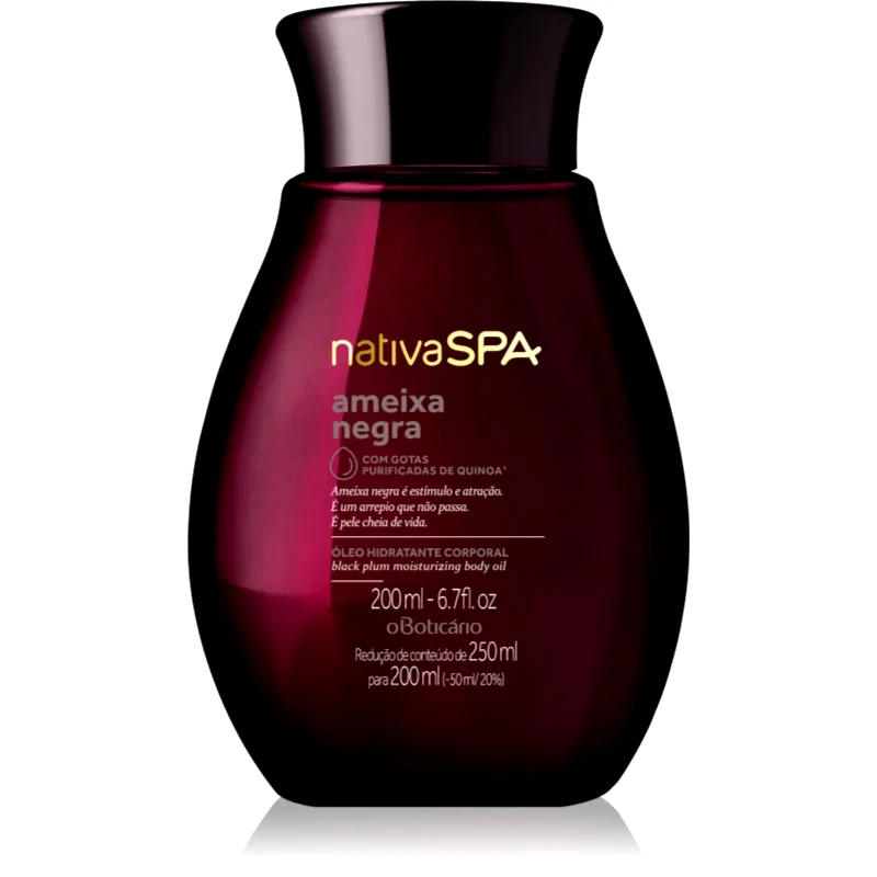 oBoticário oBoticário Nativa SPA Black Plum ενυδατικό λάδι σώματος 200 ml
